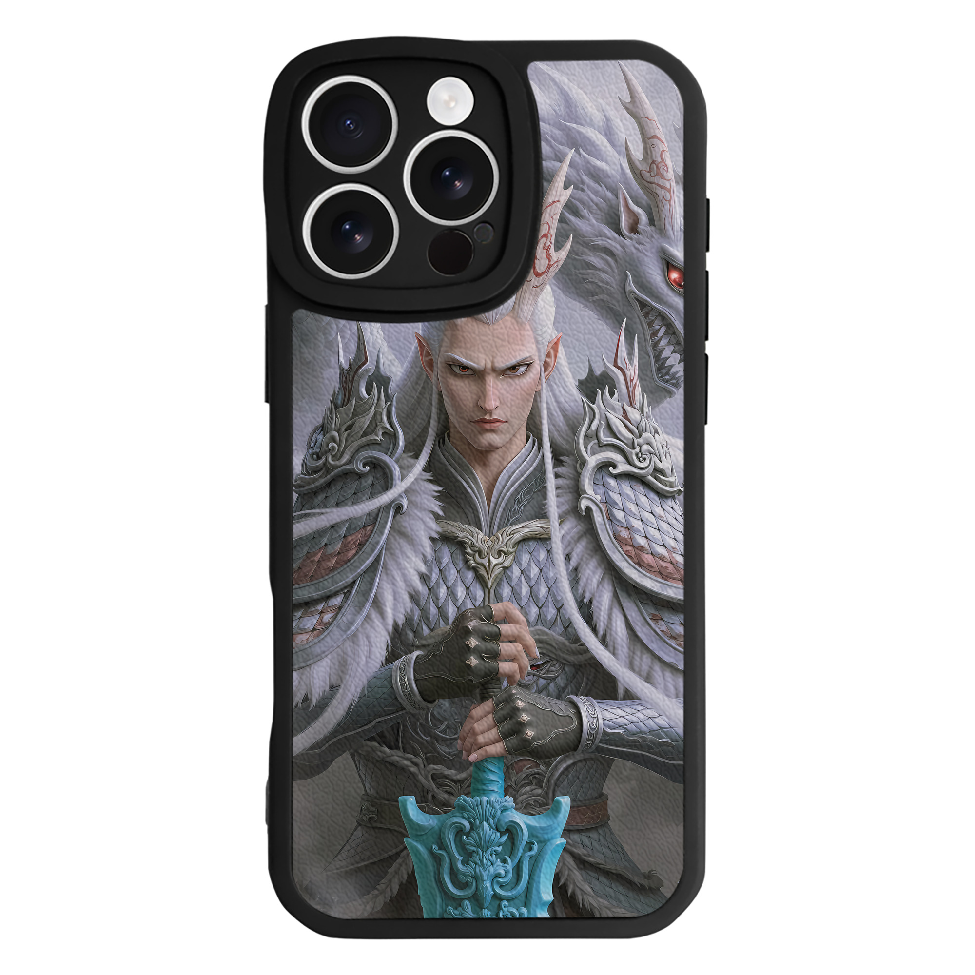 （画像用） Ne Zha 2 ナタ 魔童の大暴れ 【iPhone 16シリーズ対応】シリコンスマホケース（レザー調） 材質：シリコン